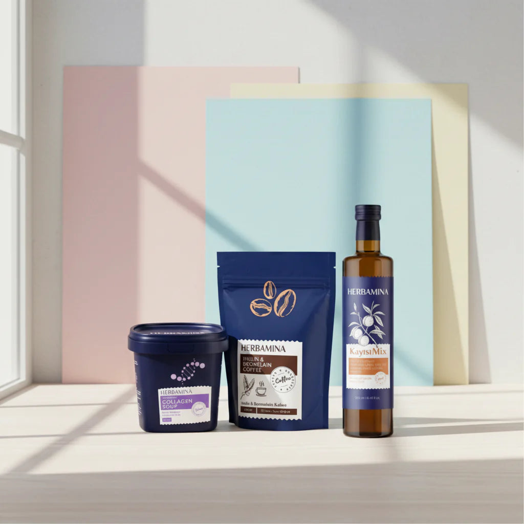Herbamina 3-piece Set – Bromelain Coffee, Collagen Vegetable Soup & Apricot Vinegar