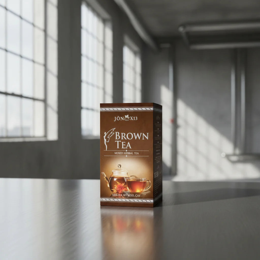 Jönx13 Brown Tea Im Glas - Effektive Gewichtsreduktion, Stoffwechselanregung & Entgiftung